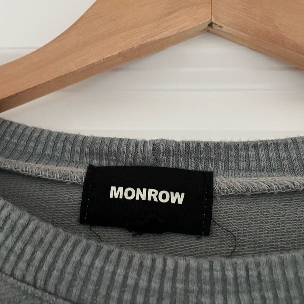 Monrow Ribbed Knit Sweater Top - Picture 3 of 4